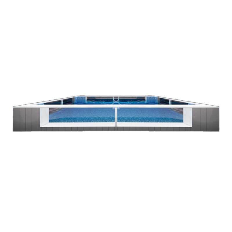 Complete Swimming Pool Set: Large Parent-Child Glass Pool with Commercial Steel Structure and Equipment for Babies