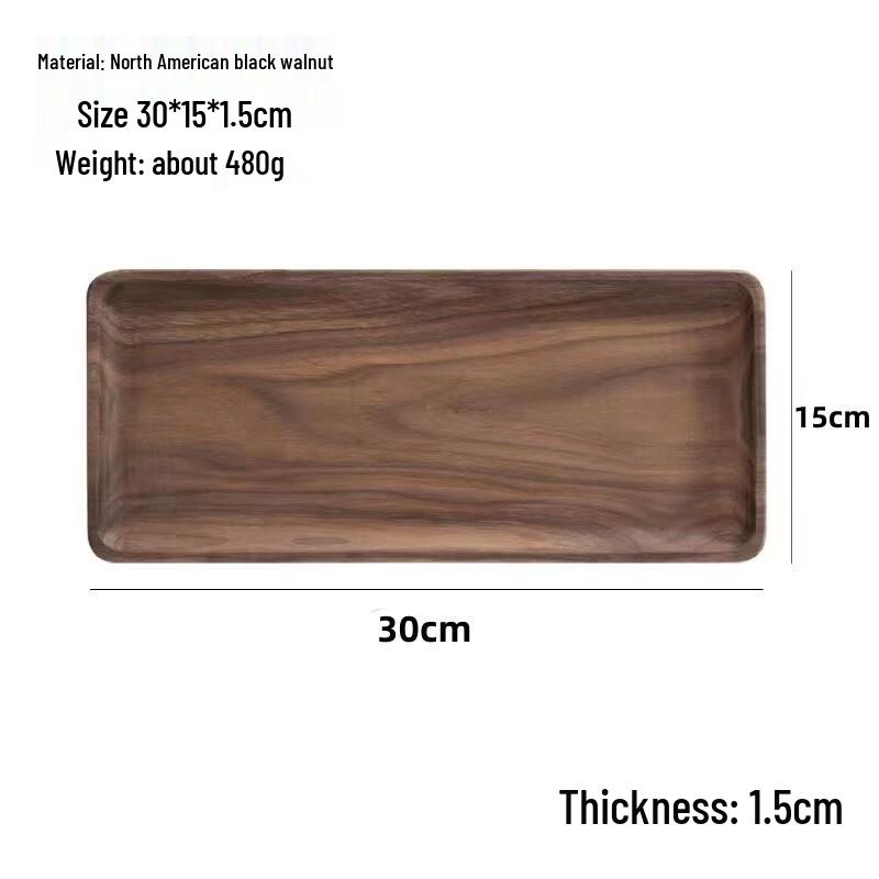Japanese Style Black Walnut Serving Tray