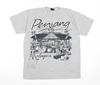 Club Herren Grau Penang Malaysia Grafik T-Shirt Größe L