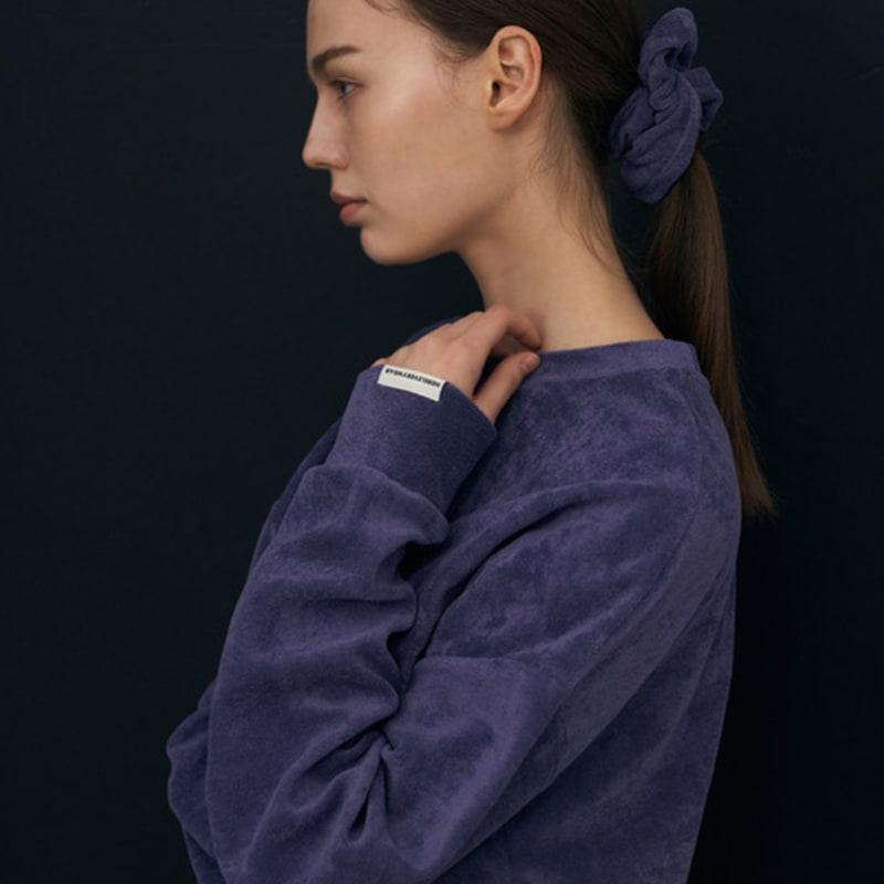 NEBELEVERYWEAR COTTON TERRY SCRUNCHIE
