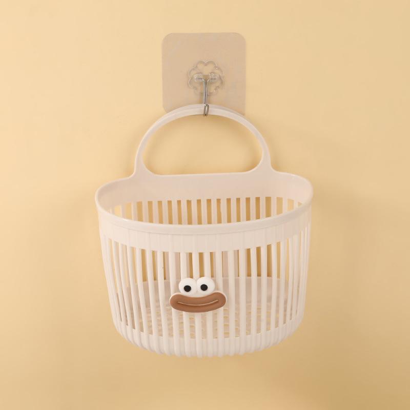Multi-functional Wall-mounted Hanging Storage Basket for Bathroom Towels and Kitchen Items