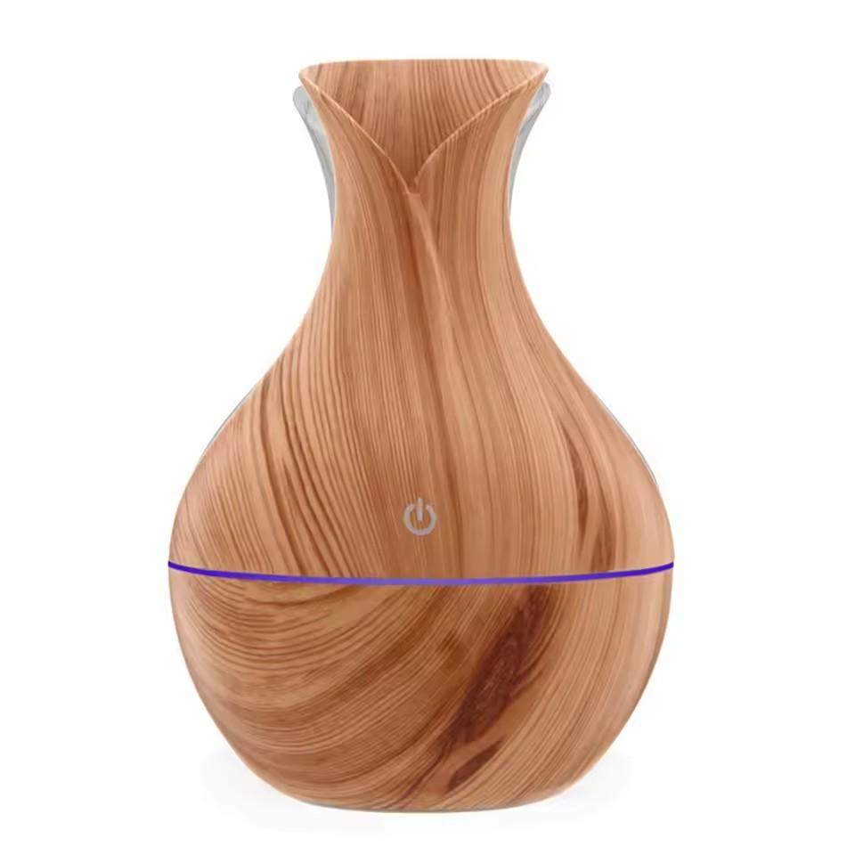 Umidificatore elettrico diffusore di aromi in legno umidificatore ad ultrasuoni olio essenziale aromaterapia nebbia fredda per camera da letto