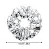 Disco Metallic Silver Ponytail Holders Ponytail Holders Wrist Bands For Girls School Dance Stage