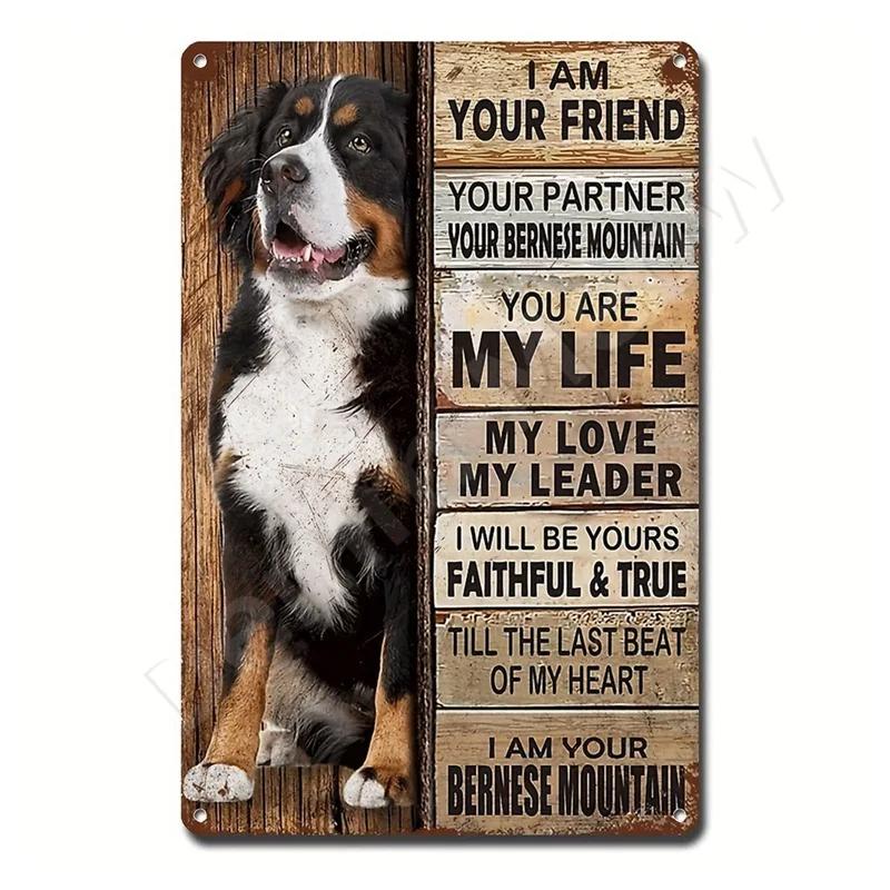 Dachshund Metal Tin Sign, Doberman Dog, Retro Art, Yorkie, Funny Pet Poster, Cafe, Kitchen, Home, Wall Decoration, Plaque Gif