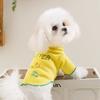 Breathable Dog Shirt Letter Embroidery Dog Base Coat Casual Wear Dog Sweatshirt  Spring Summer