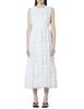 Standard Embroidery Lace Sleeveless Dress 38 [Double Clothing] Sov. 0301-130-262 Women's Off-White