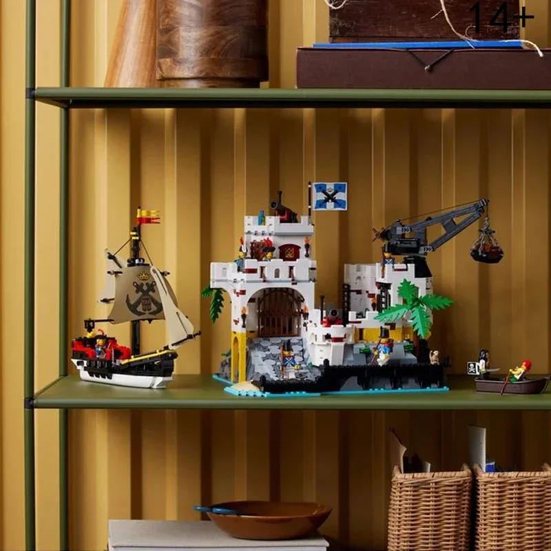 NEW Medieval Pirates Series Eldorado Fortress Fortress Pirate 8 figures 2509pcs Model Building Blocks BricksToys For Kids 10320