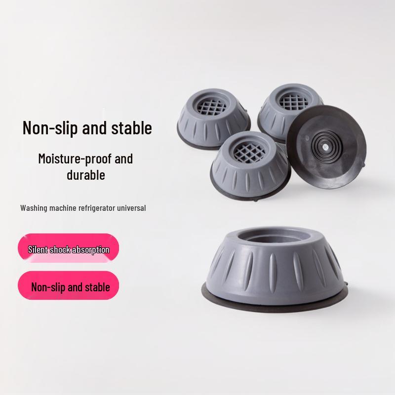 Universal Anti-Slip, Shock-Absorbing Washing Machine and Refrigerator Pads with Moisture-Proof, Heightening Storage Rack