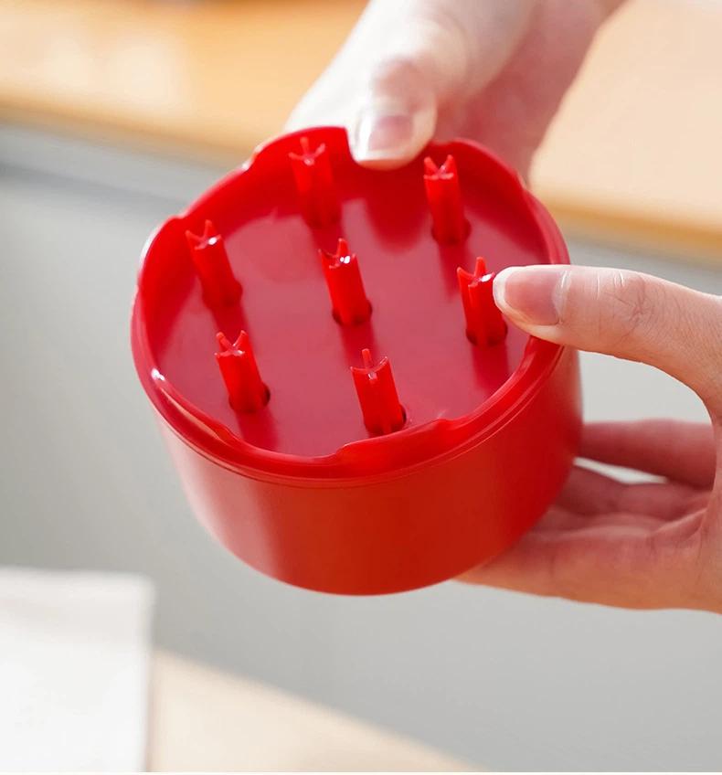 Universal Cherry Pitter Tool 7 Hole Fast Pitting Food Safe BPA-Free Material Fruit Pit Remover for Kitchen Picnic Gift