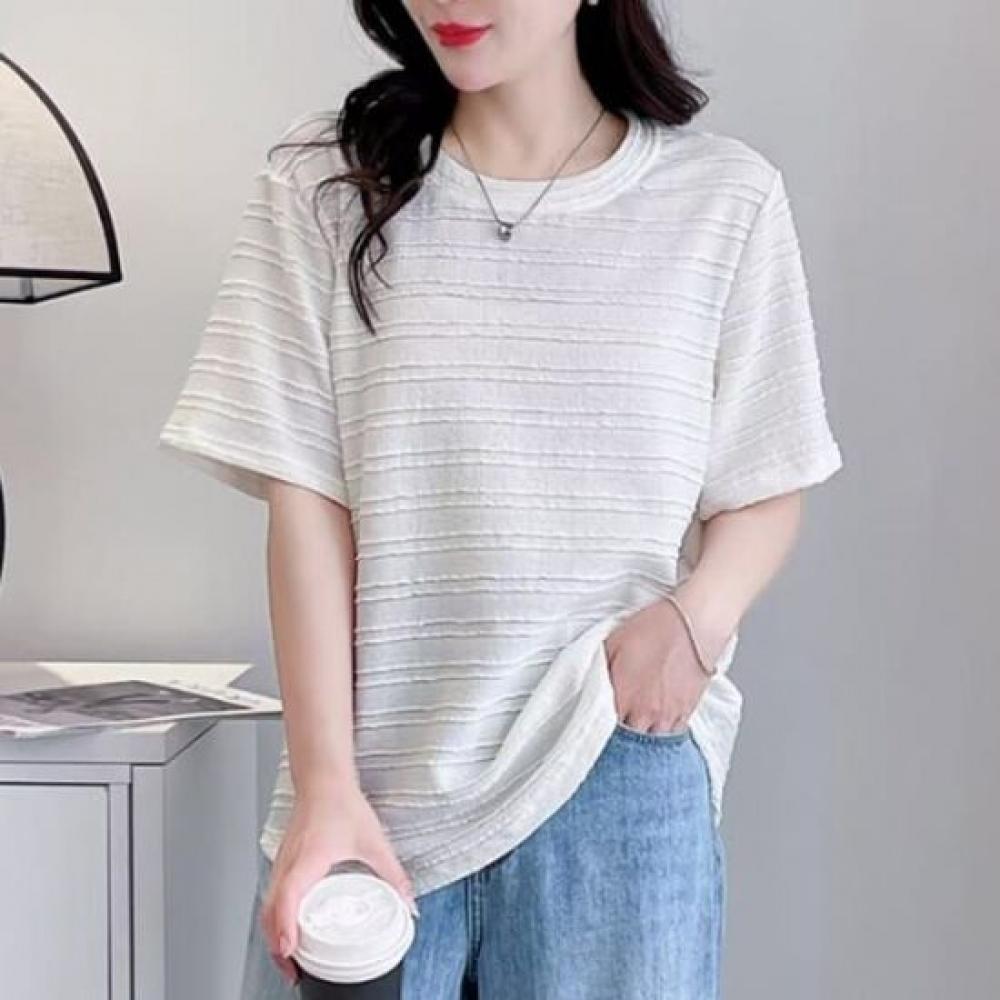 Navava Women Basic Round Neck ShorT Sleeve T shirT nT2634