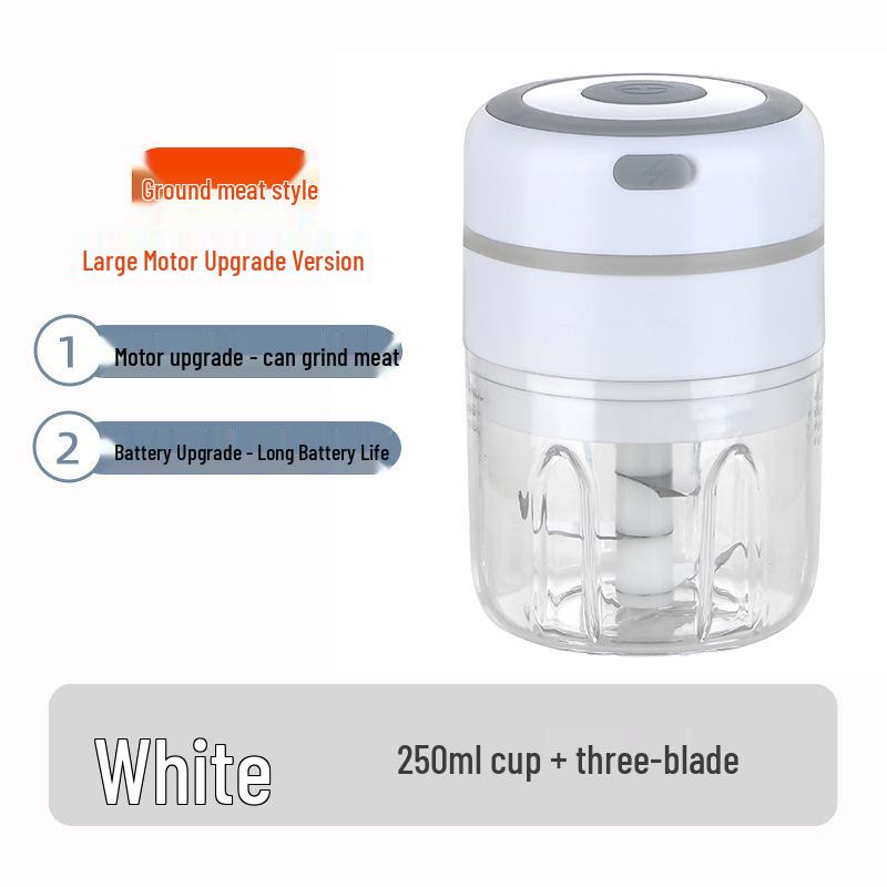 Elektrisk hvitløks- og kjøttkvern: Mini matkutter, kvern og skreller for husholdnings- og babymat