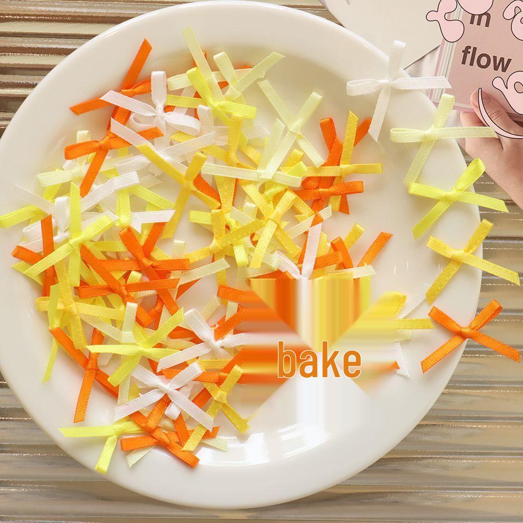 Мини-бантик, украшение, карточка, лента для DIY, разноцветные аксессуары