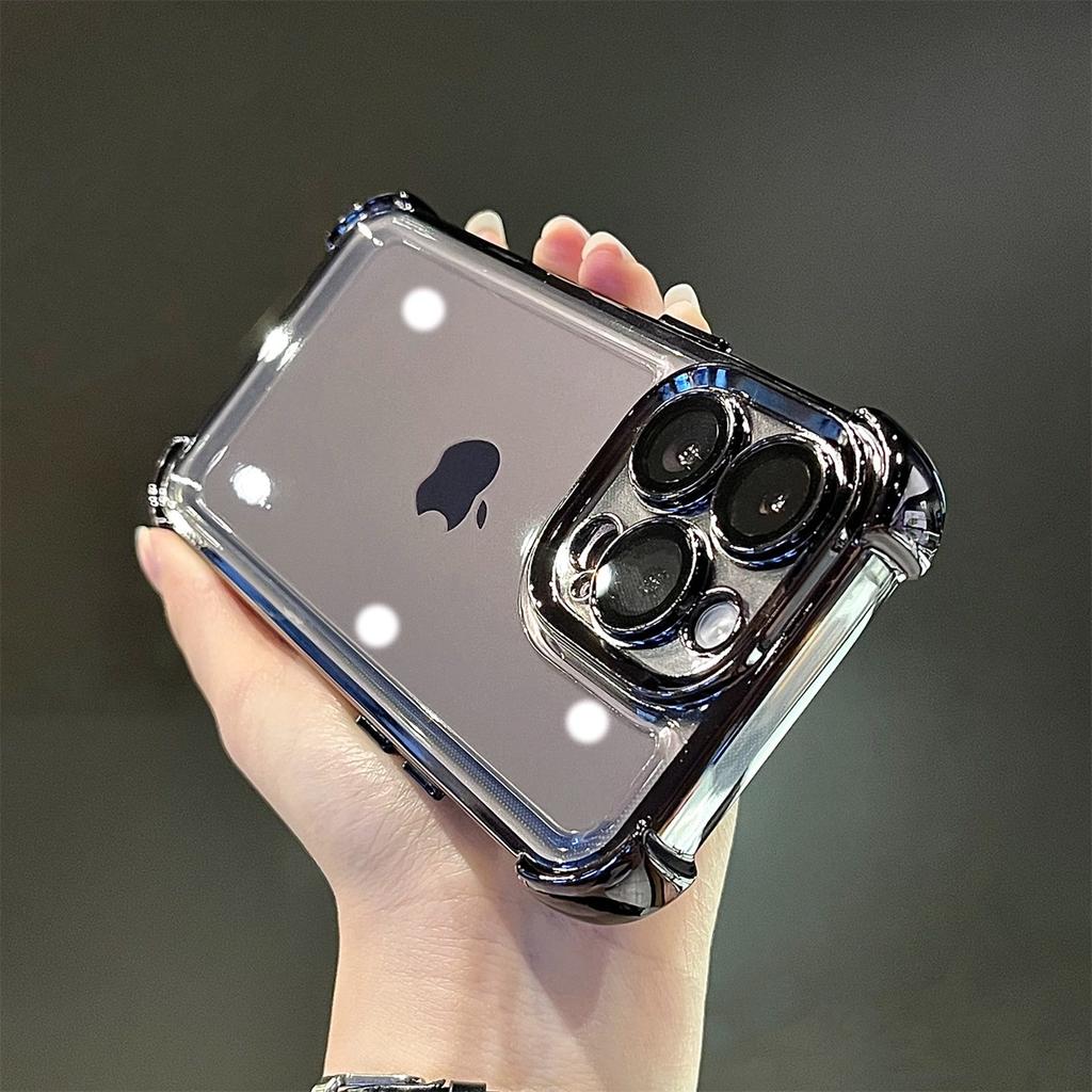 Applicable To IPhone16 Magnetic Suction Mobile Phone Case Airbag Anti-fall 14 Apple 15 Promax Protective Case Wireless Charging