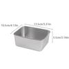 1Pc 600Ml Stainless Steel Refrigerator Food Storage Box With Plastic Lid Prepare Food Freshness Preservation Box Picnic Box