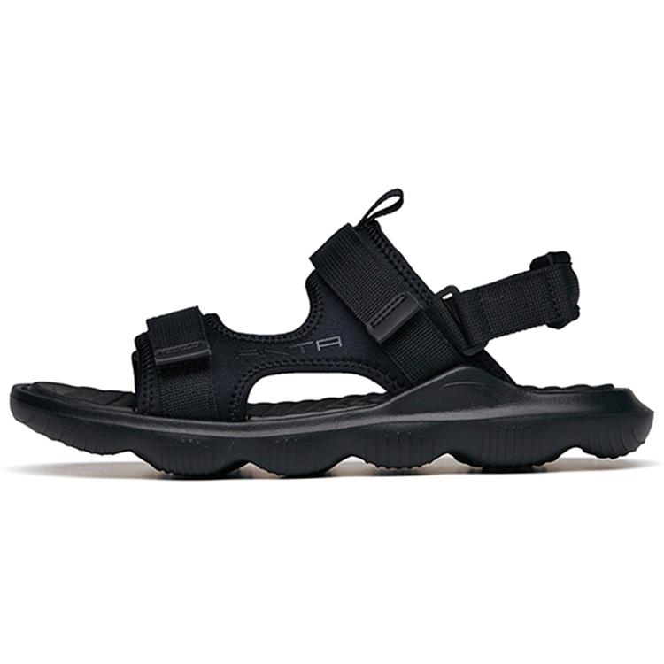Anta Life Collection Leather, Textile Beach Sandals Men s Black 112238505-1 45