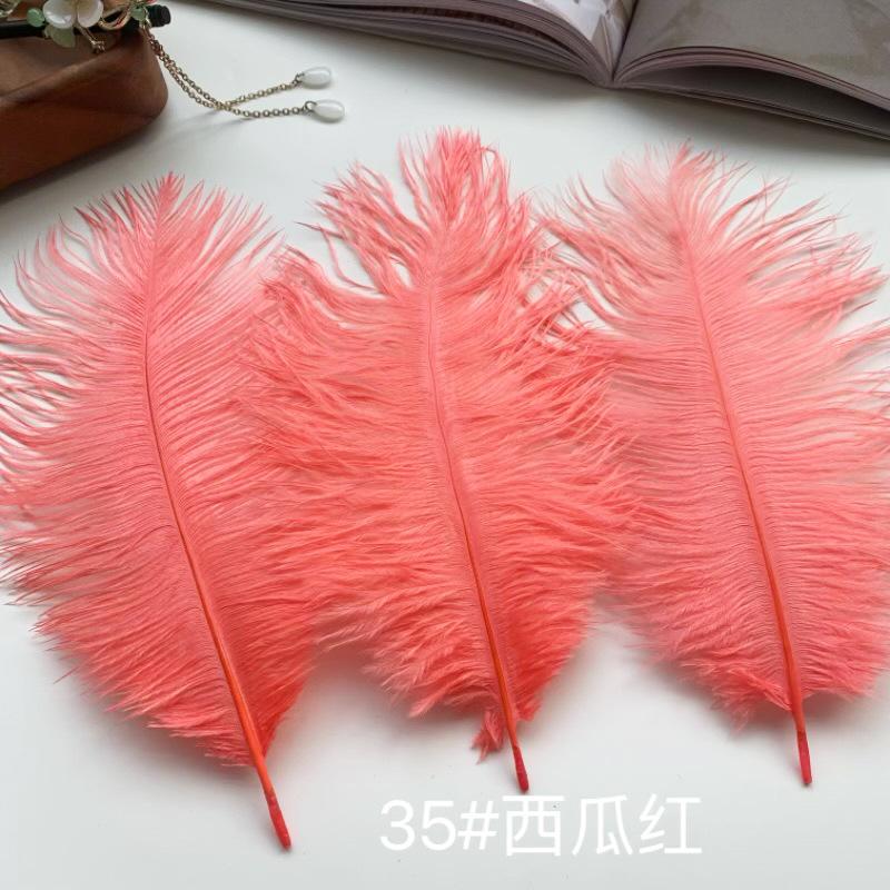 Ostrich Hair Colored Feathers 20-25Cm Wedding Table Lamp Decoration Stage Diy Material Clothing Accessories