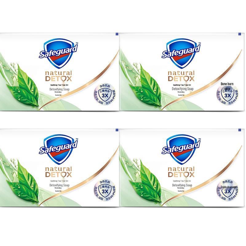 Safeguard Soothing Tea Tree Oil Cleansing Soap (4 x 108g)