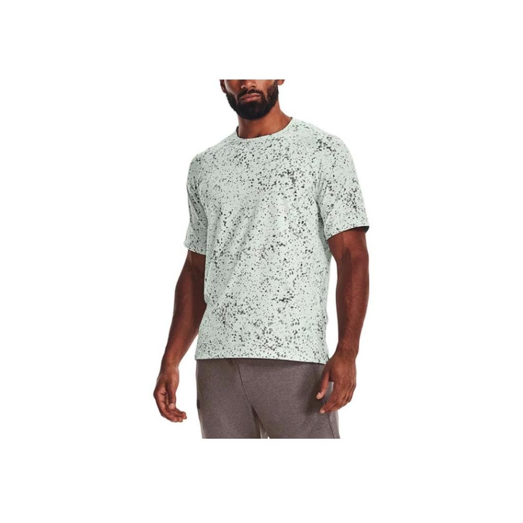 Under Armour Meridian Short-Sleeve Dip-Dye Sports Casual Crew Neck T-Shirt Men Tops Dreamy-Green 1373728-592