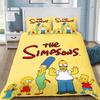 Copripiumino Federa Set Biancheria da Letto Cartone Animato S-Simpsonss Adulto Ragazzo Ragazza Decorazione Camera da Letto Regalo per Bambini Singolo Matrimoniale Grande Taglia