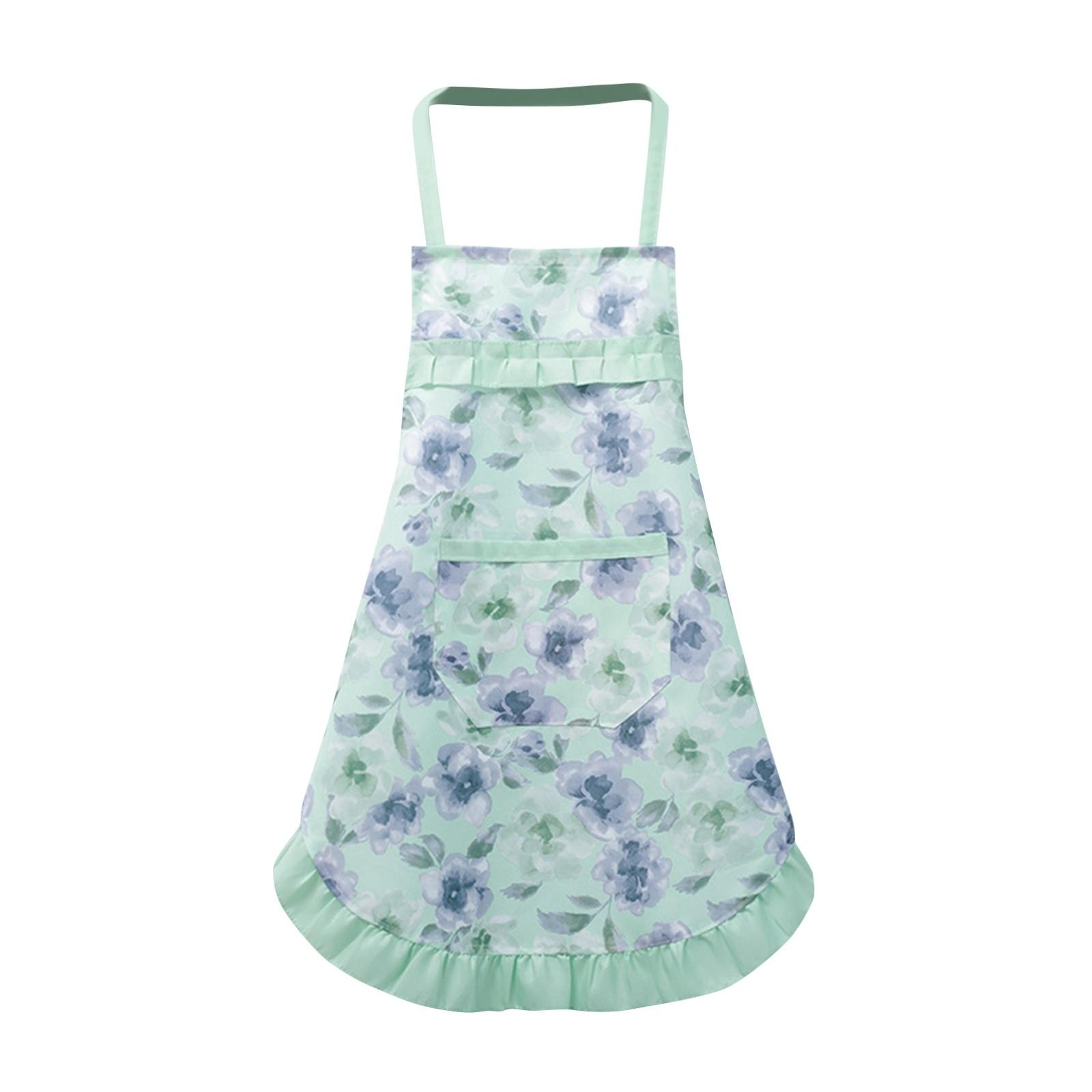 

Фартуки для кухни и дома, дышащая ткань, женский фартук для рисования тушью One Size зелёный