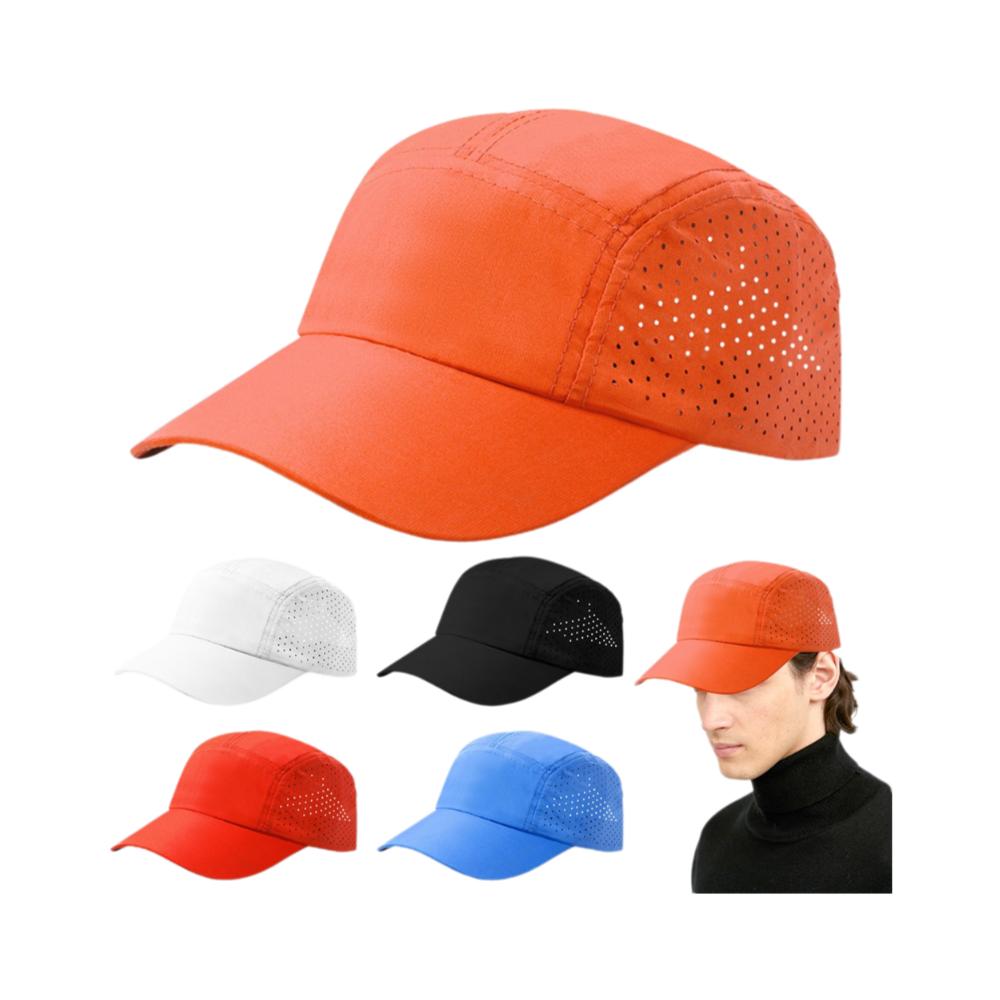 Casquette de Baseball en Maille Ultralégère Décontractée Respirante Couleur Unie Casquettes de Cyclisme Réglable Séchage Rapide Casquette de Course Unisexe