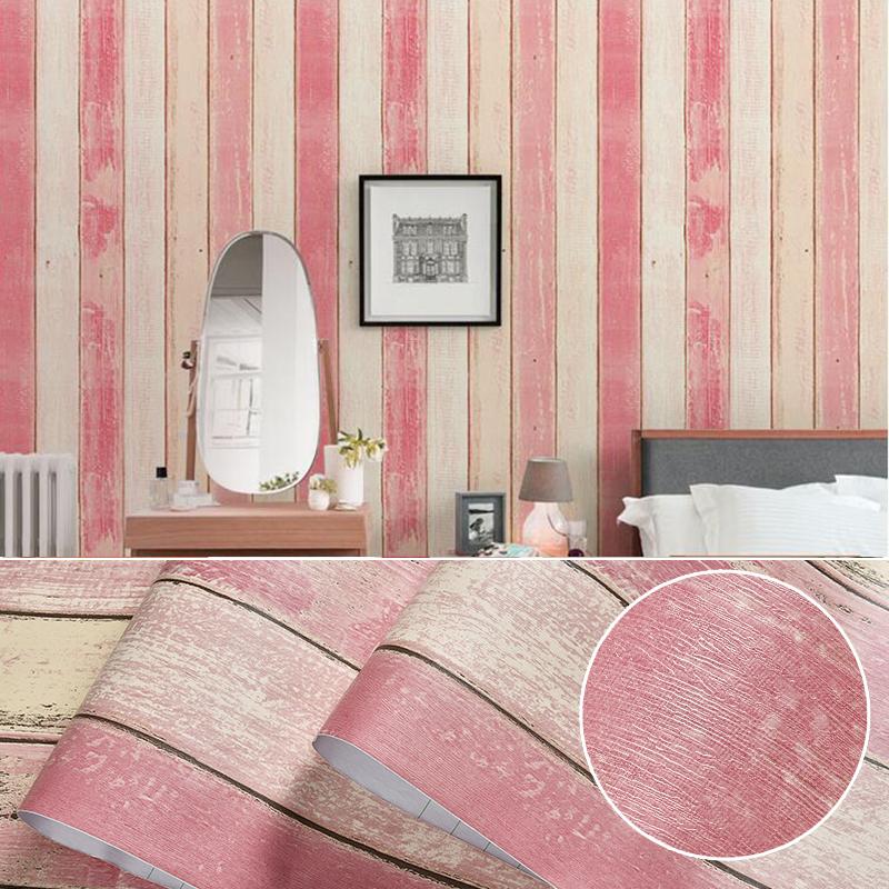 

Wood Pattern Wall Sticker Water-Repellent Self Adhesive Wallpapers Pvc Contact Paper Bedroom Wardrobe Sticker Furniture Home Improved 1mx60cm