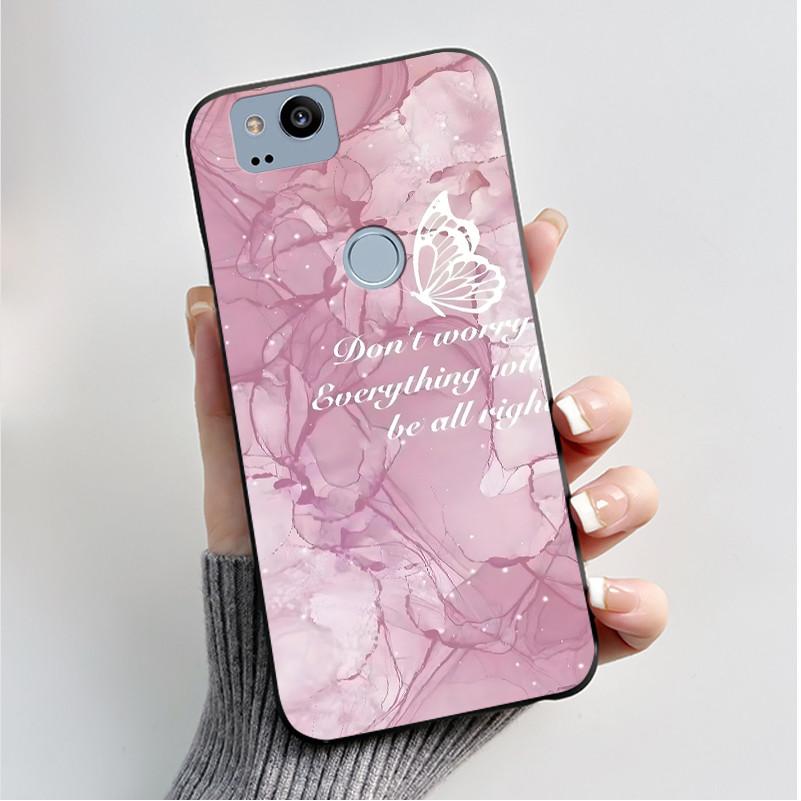 Pattern Case For Google Pixel 2 XL Pixel2 Funda Soft Silicone Shell For Google Pixel 1 XL Pixel1 Cover Cute Flower Casing Coque
