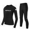 Womens UV Protection Rash Guard Set Long Sleeve Top Pants Surfing Snorkeling Diving Water Sports