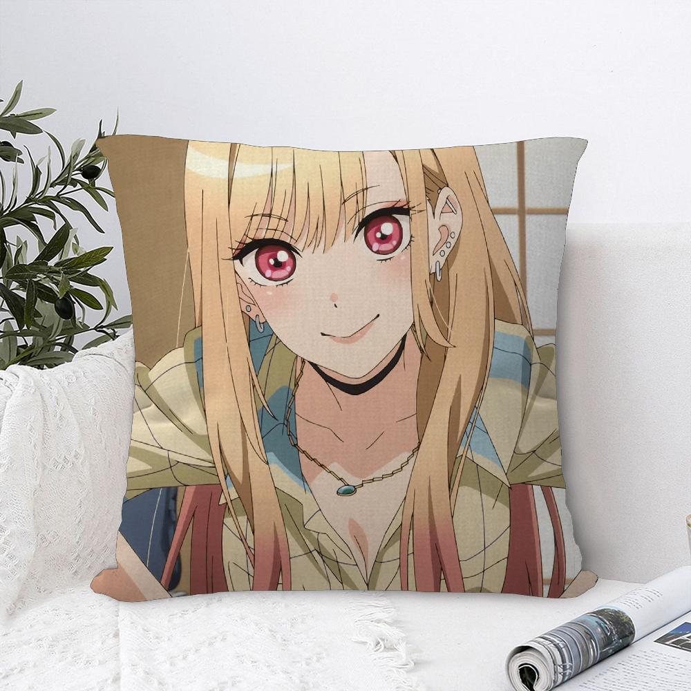 My Dress-Up Darling Marin Kitagawa Office Cushion Pillowcase Car Cushion Cover45X45CM Lumbar Pillowcase Sofa Pillowcover
