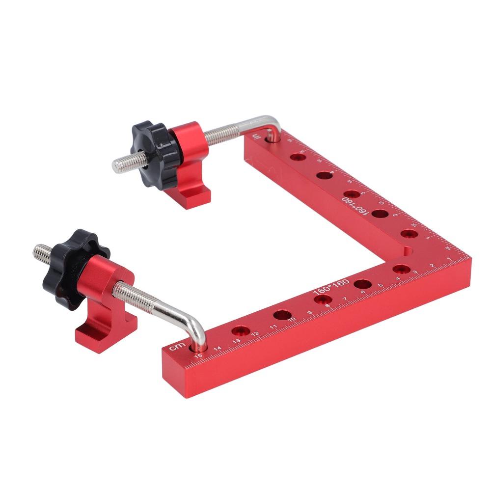 2pcs Aluminum Alloy 90 Degree Corner Clamp Woodworking Positioning Square For Woodworking Carpenter