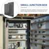 iplusmile Waterproof Junction Box, Power Distribution Box, Outdoor Wiring Box, Waterproof ABS Black, 15.2x9x5.5cm
