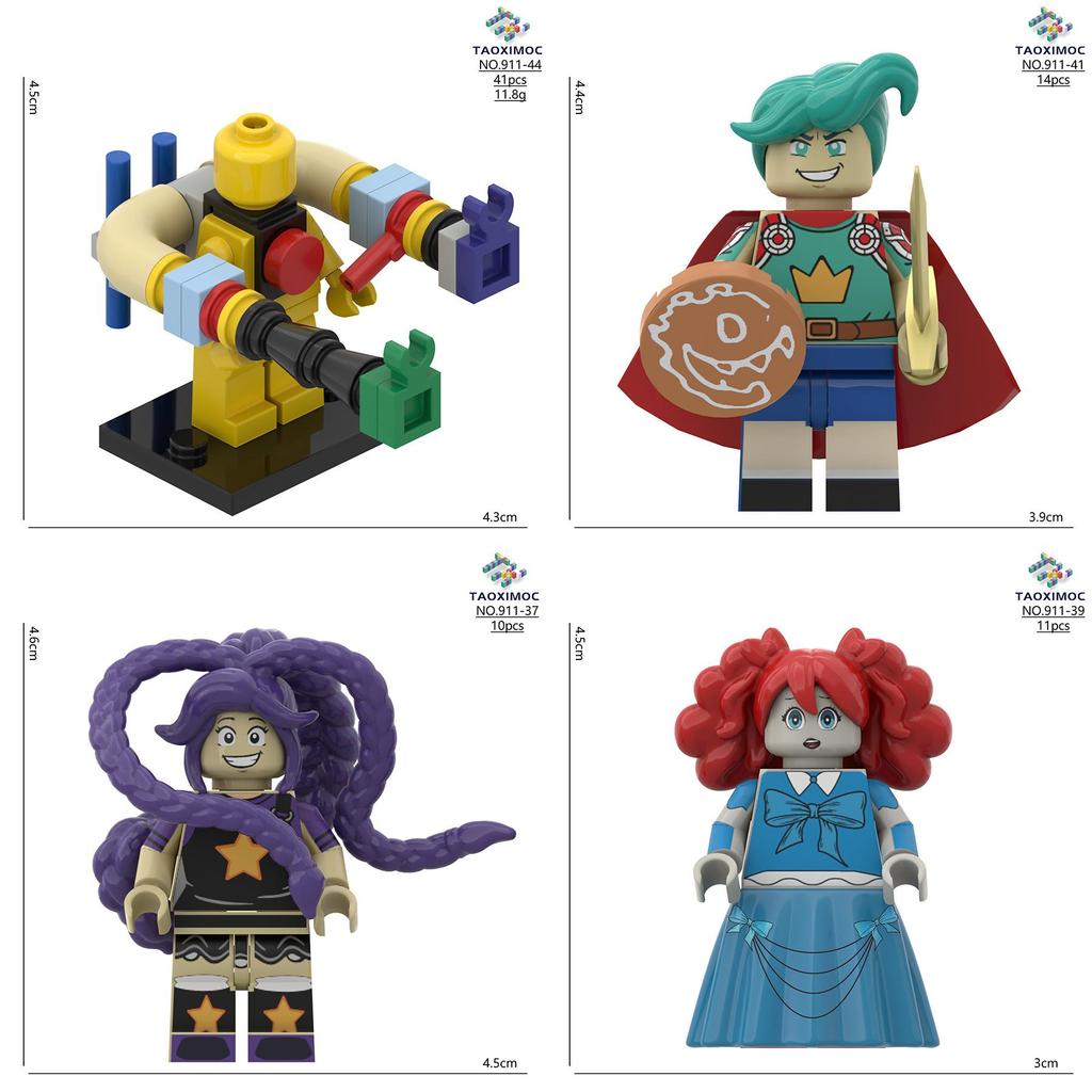 Blocchi da Costruzione Puzzle di Poppy Playtime Con Sviluppo Cerebrale Per Bambini e Collezionisti