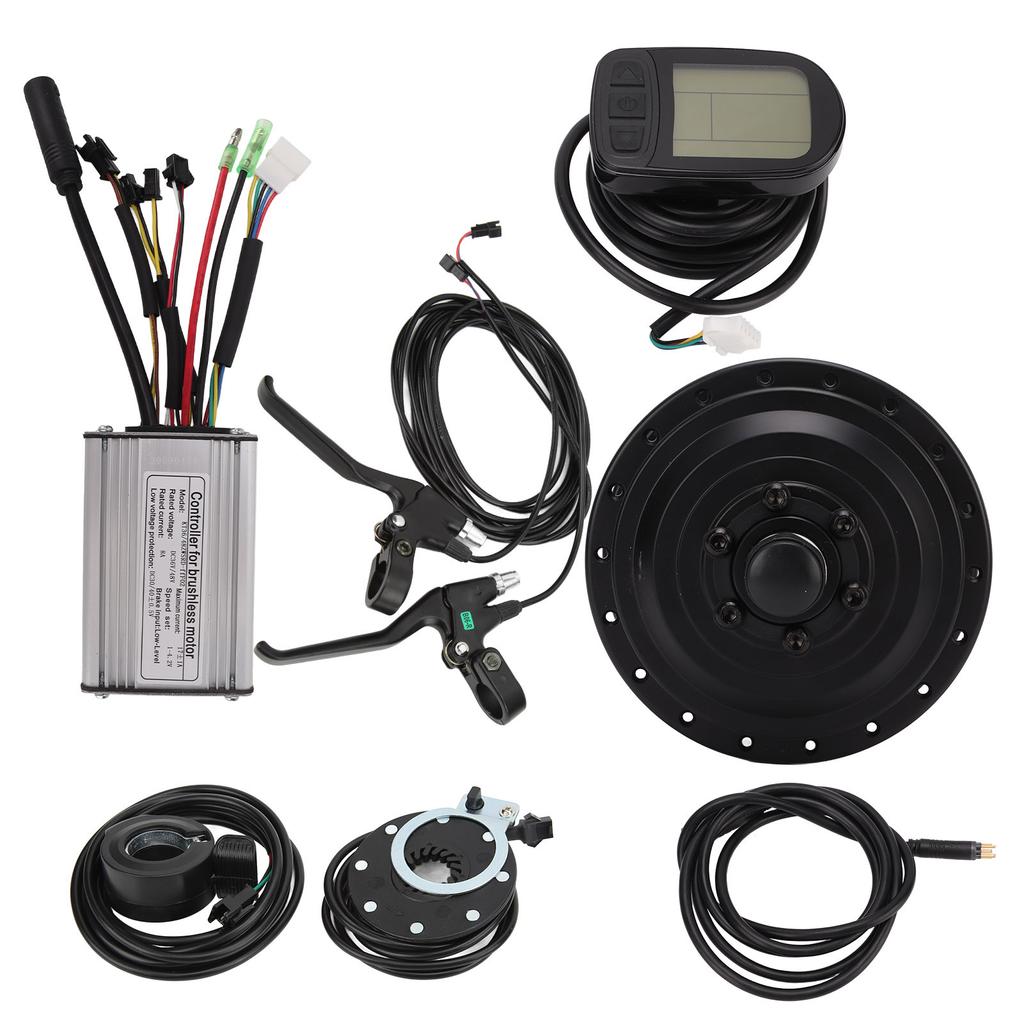 Electric Bike Conversion Kit 48V 350W Front Drive Wheel Hub Motor LCD5 Display Meter Set for Mountain Bicycle