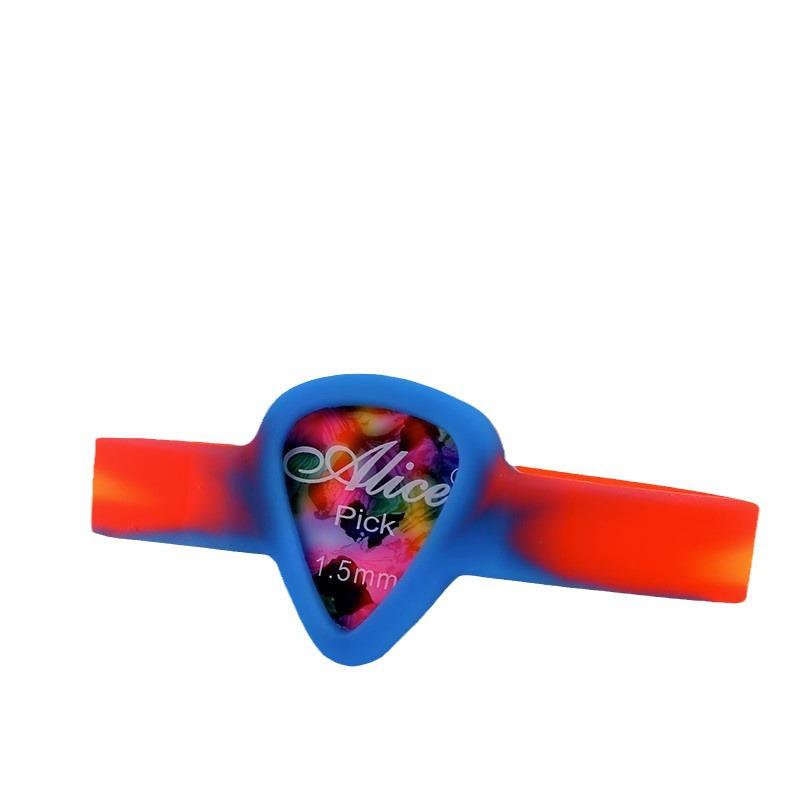 Personalized Guitar Pick Holder Bracelet - Portable Sleeve and Bezel Accessory