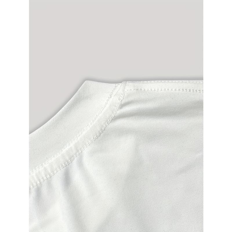 European Size Men's Y2K Snake Bone Pattern Letter Print Short Sleeve T-Shirt