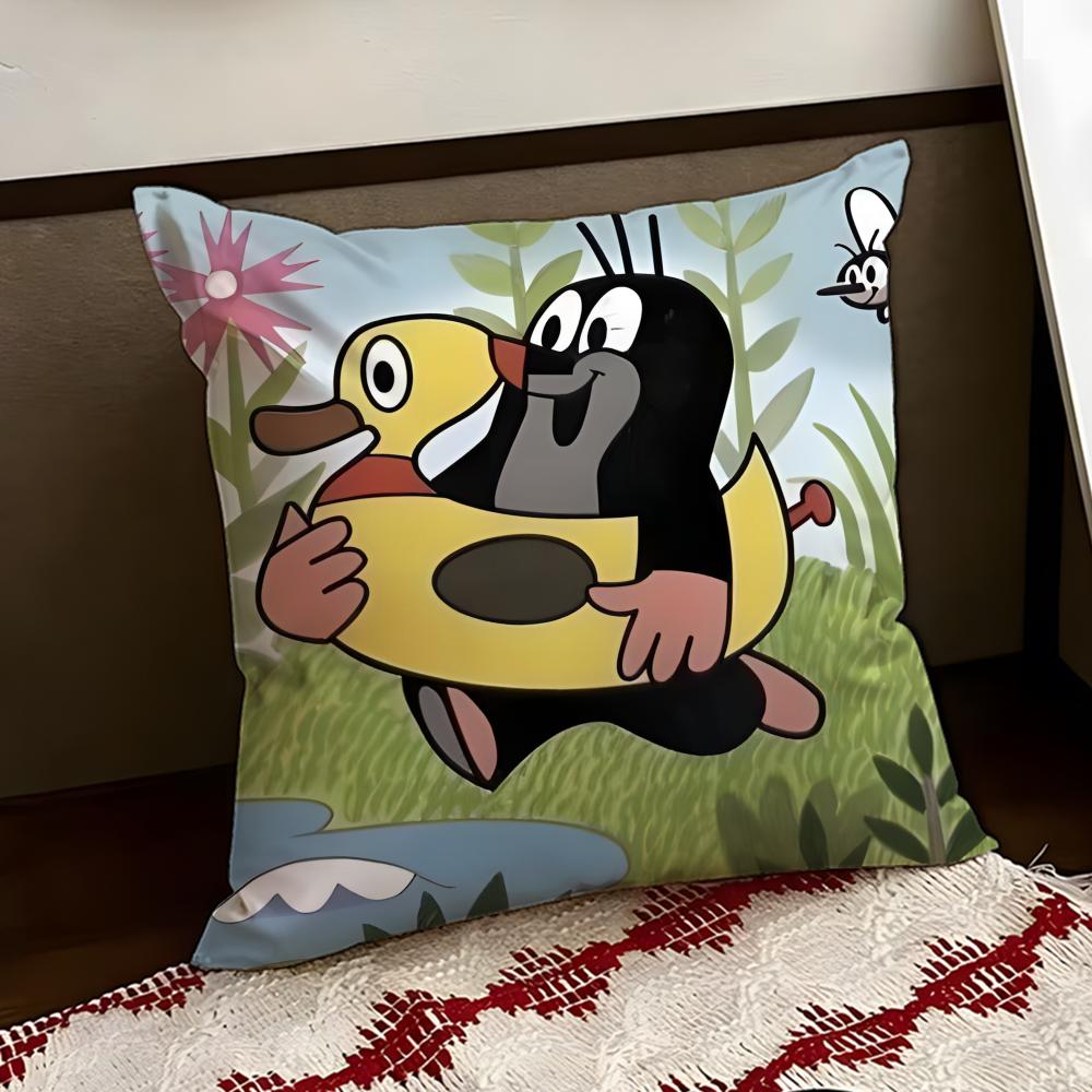 TThe Little MoleS Cushion Cover Reversible Soft Durable Pillow Cover Home  Car MultiScene Use for Daily Comfort