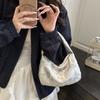 2025 Spring New Fashion Butterfly Fresh Casual Foreign Style Solid Color Texture Commuter Bag Portable Small Square Bag