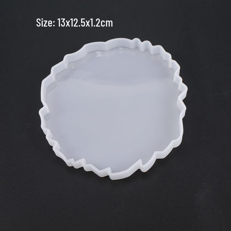 Irregular Wave Coaster Resin Mold - DIY Decorative Silicone Mold for Crafting