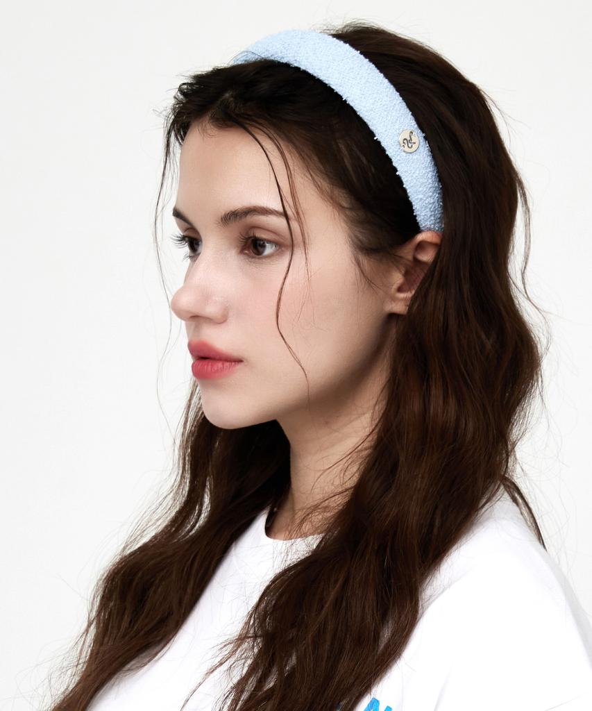 Uluk Signature Terry Hairband_Sky Blue