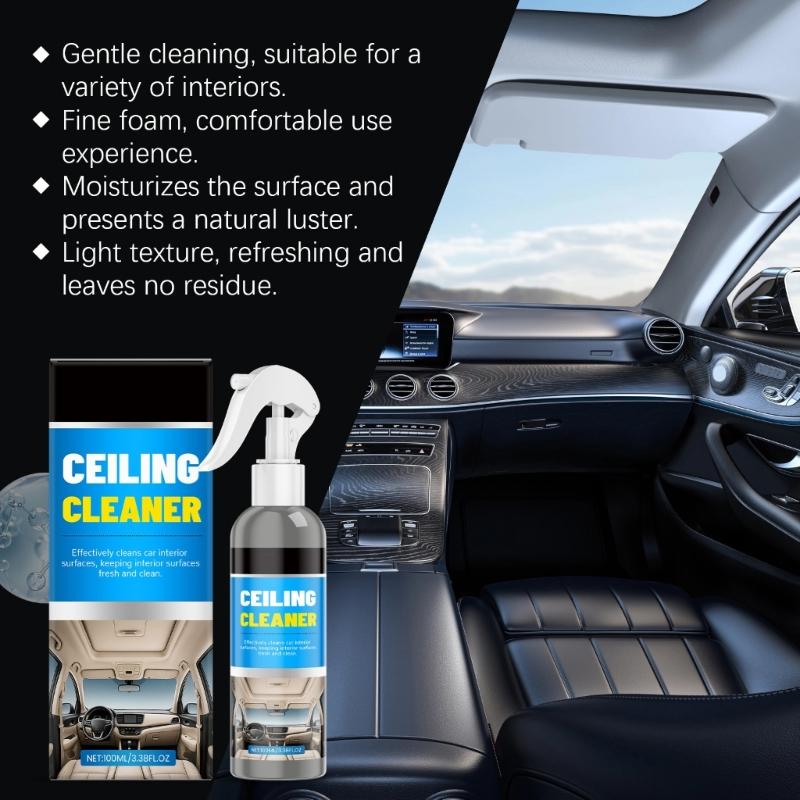 Fast Acting Auto Upholstery Cleaner Non Toxic Formula with Odor Elimination Vehicle Care Sprays For Seats Carpets Headliners