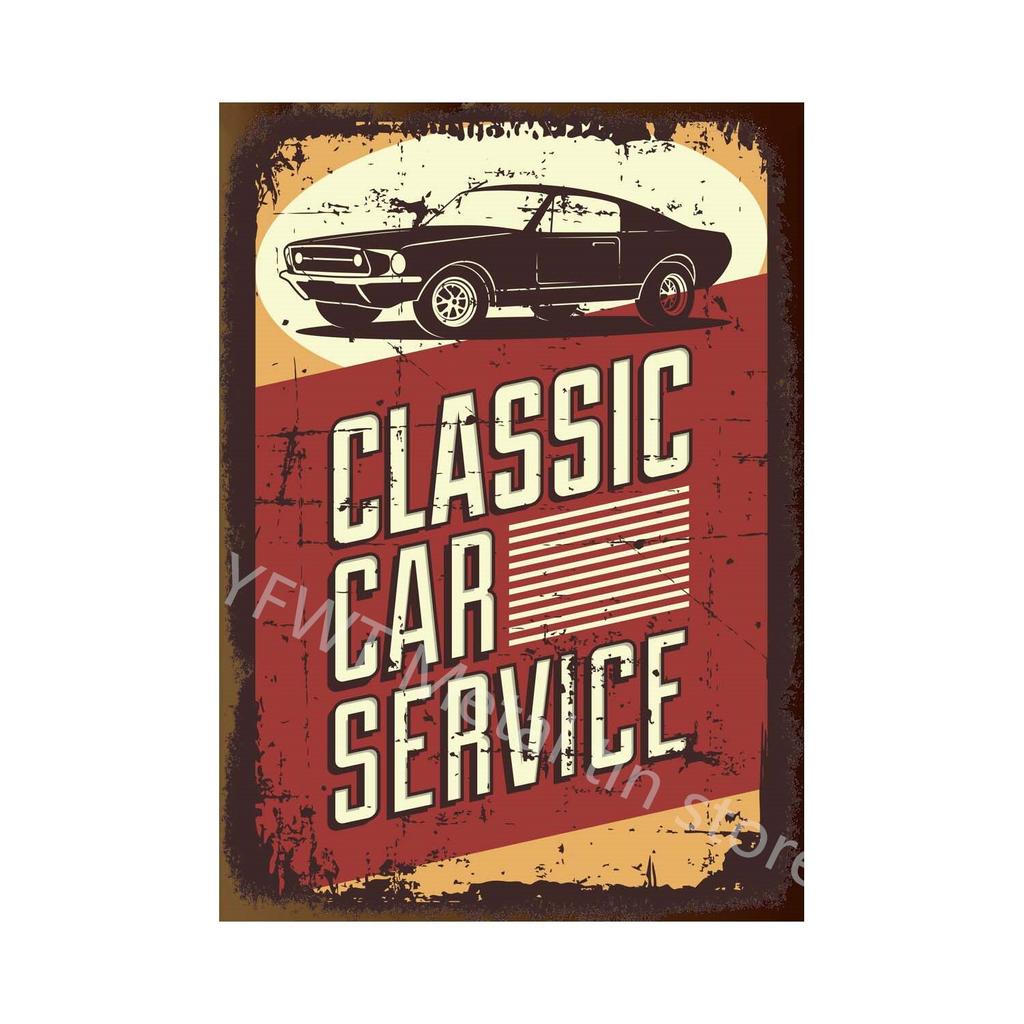 Retro Car Beer Vintage Metal Tin Sign Poster  Perfect for Bar Cafe Kitchen Balcony Decor  Classic Wall Signs for Home Decor