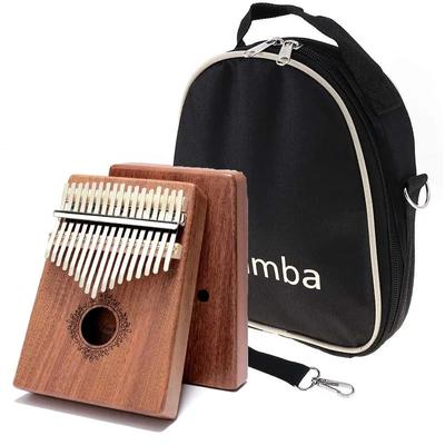 Kalimba 17 kláves palcové piano vysoce kvalitní dřevo mahagonové tělo mbira africká sanza s taškou na kalimbu kreativní hudební skříňka prstové piano