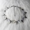 Adjustable Necklaces Splice Spike Rivet Pendant Hip-Hop Collarbone Chains Punk Style Choker Handcrafted Accessory