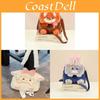 Cartoon Bunny Plush Shoulder Bag For Women With Large Capacity And Cozy Design For Daily Use