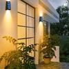 Up and Down Lighting Solar Wall Light, Outdoor Waterproof Wall Washing Sconce, Wireless Solar Powered Lamp for Garden Patio Yard Home Decoration