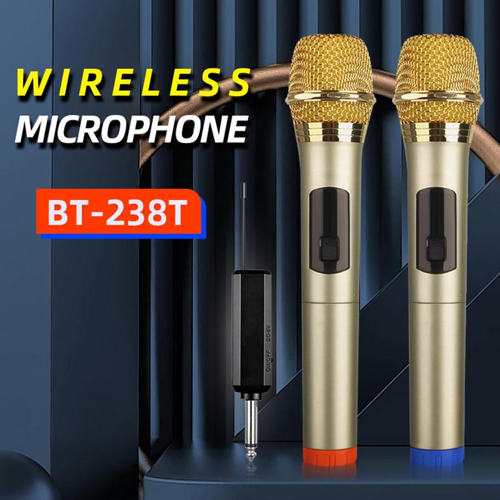 Dual Wireless Handheld Microphone & Trolley Speaker for Live Broadcasts and Home Karaoke