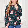 Christmas Day Sweatshirts For Children Boys And Girls Knit Sweater Cute Shirt Fall Crewneck Pullover Tops