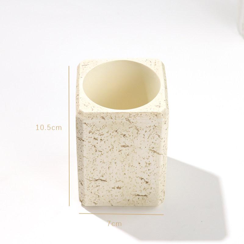 Sand and Gravel Resin Hand Sanitizer Bottle Luxury Advanced Bathroom Emulsion Press Packaging Bottle Bathroom Tray Ornaments Set