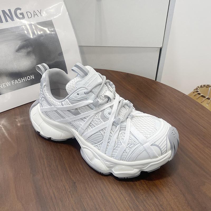 European Station Polish Retro Internet Celebrity Explosion Paris Daddy Shoes Women's 2025 New Platform Sports Casual Shoes Tide