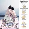 1pc. Hello Kitty Floral Print Blanket - Cute Home Decor, Office Napkin, Outdoor Throw Giftz0411225